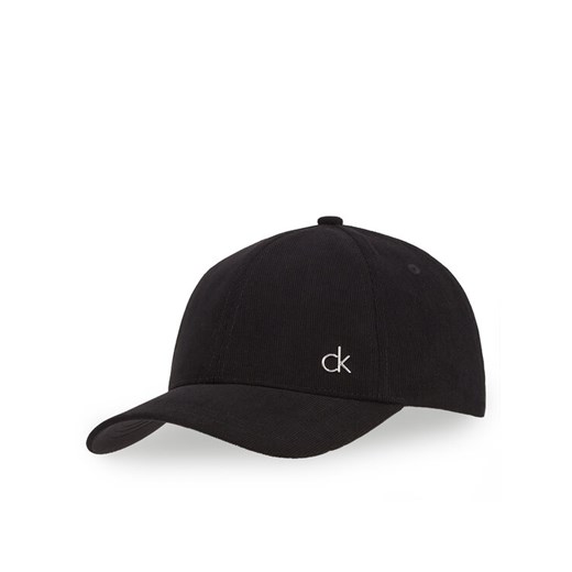 Czapka z daszkiem Calvin Klein Corduroy Cotton Cap K60K612894 Czarny ze sklepu eobuwie.pl w kategorii Czapki z daszkiem damskie - zdjęcie 182110344