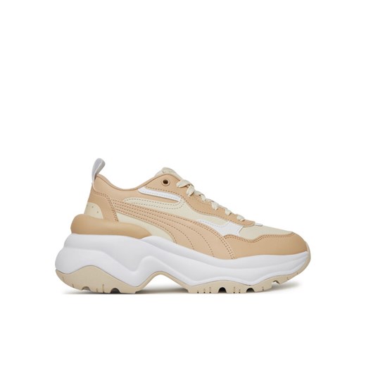 Sneakersy Puma Cilia Wedge 393915 12 Écru ze sklepu eobuwie.pl w kategorii Buty sportowe damskie - zdjęcie 182110404