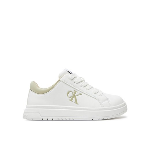 Sneakersy Calvin Klein Jeans Low Cut Lace-Up Sneaker V3X9-81058-1464 M Biały ze sklepu eobuwie.pl w kategorii Buty sportowe dziecięce - zdjęcie 182110593