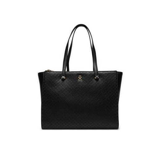 Torebka Tommy Hilfiger AW0AW16948 Czarny ze sklepu eobuwie.pl w kategorii Torby Shopper bag - zdjęcie 182110794
