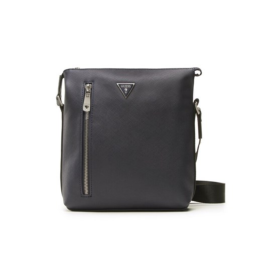 Saszetka Guess Certosa Saffiano Smart HMECSA P3299 Granatowy ze sklepu eobuwie.pl w kategorii Saszetki - zdjęcie 182110811