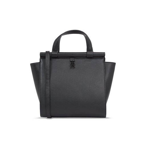 Torebka Tommy Hilfiger Th Feminine Small Tote AW0AW15250 Czarny ze sklepu eobuwie.pl w kategorii Kuferki - zdjęcie 182111171