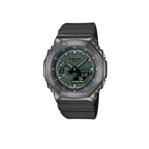 Zegarek G-Shock GM-2100B-3AER Zielony ze sklepu eobuwie.pl w kategorii Zegarki - zdjęcie 182111300