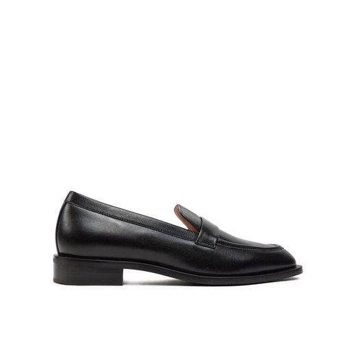 Lordsy Stuart Weitzman Palmer Sleek S5980 Czarny ze sklepu eobuwie.pl w kategorii Lordsy damskie - zdjęcie 182111312