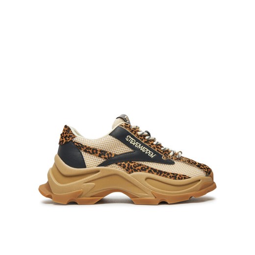 Sneakersy Steve Madden Zoomz-L SM11003503 Brązowy ze sklepu eobuwie.pl w kategorii Buty sportowe damskie - zdjęcie 182111510