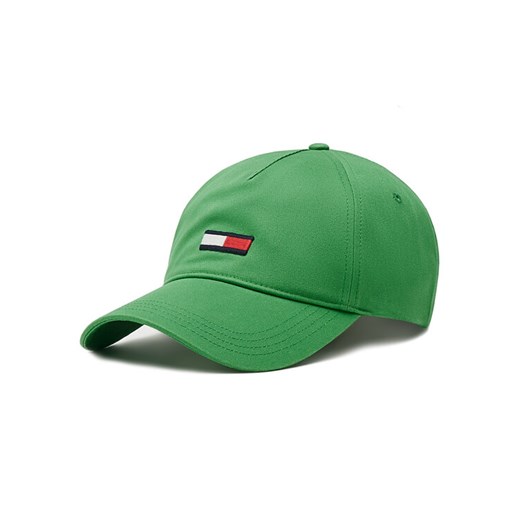 Czapka z daszkiem Tommy Jeans Flag AW0AW14594 Zielony ze sklepu eobuwie.pl w kategorii Czapki z daszkiem damskie - zdjęcie 182111520