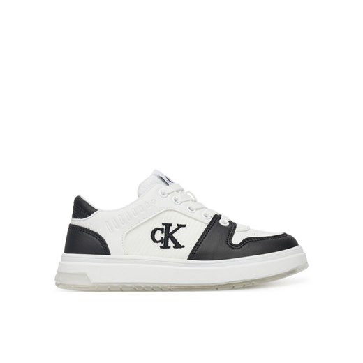 Sneakersy Calvin Klein Jeans Low Cut Lace-Up Sneaker V3X9-82093-1697 M Biały ze sklepu eobuwie.pl w kategorii Buty sportowe dziecięce - zdjęcie 182111532
