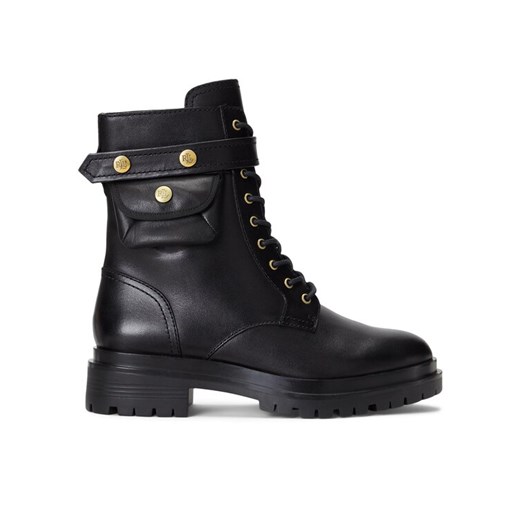Trapery Lauren Ralph Lauren 802916475001 Czarny ze sklepu eobuwie.pl w kategorii Botki - zdjęcie 182111583