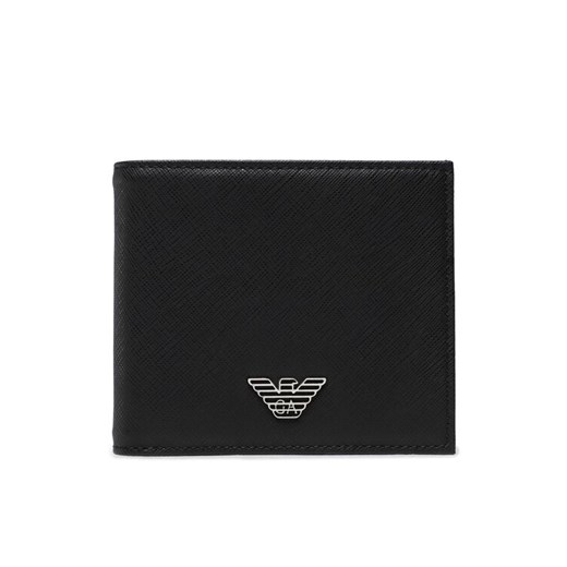 Duży Portfel Męski Emporio Armani Y4R168 Y138E 81072 Czarny ze sklepu eobuwie.pl w kategorii Portfele męskie - zdjęcie 182111691