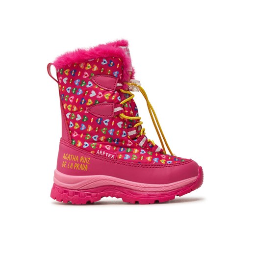 Śniegowce Agatha Ruiz de la Prada 241992-A S Różowy ze sklepu eobuwie.pl w kategorii Buty zimowe dziecięce - zdjęcie 182111793