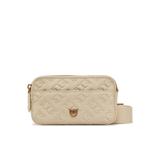 Torebka PINKO Camera Bag Mini PE 25 PLTT 104292 A1YB Beżowy ze sklepu eobuwie.pl w kategorii Listonoszki - zdjęcie 182111964