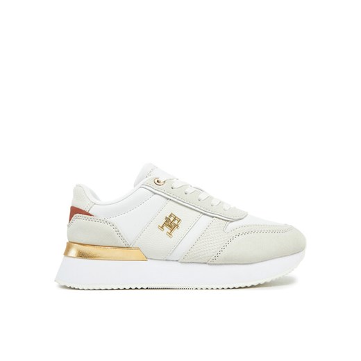 Sneakersy Tommy Hilfiger Th Fashion Runner FW0FW08475 Biały ze sklepu eobuwie.pl w kategorii Buty sportowe damskie - zdjęcie 182111992