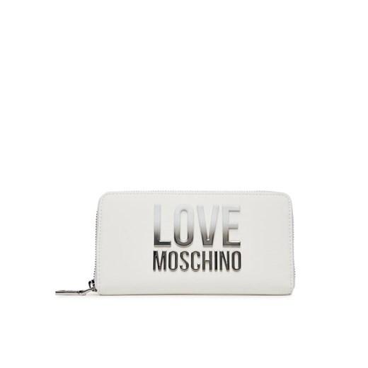 Duży Portfel Damski LOVE MOSCHINO JC5730PP0MKD0100 Biały ze sklepu eobuwie.pl w kategorii Portfele damskie - zdjęcie 182112002