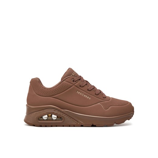 Sneakersy Skechers Uno - Stand on Air 73690 BRN Brązowy ze sklepu eobuwie.pl w kategorii Buty sportowe damskie - zdjęcie 182112142