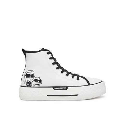 Trampki KARL LAGERFELD KL60654T Biały ze sklepu eobuwie.pl w kategorii Trampki damskie - zdjęcie 182112162