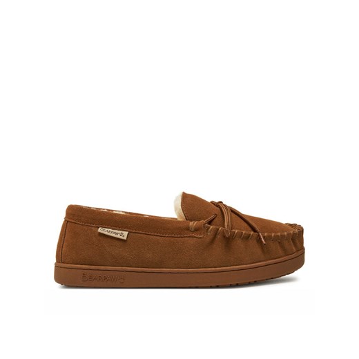 Kapcie Bearpaw Moc II 1295M Brązowy ze sklepu eobuwie.pl w kategorii Kapcie męskie - zdjęcie 182112173