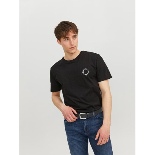 Pasek Męski Jack&Jones 12236466 Czarny ze sklepu eobuwie.pl w kategorii Paski męskie - zdjęcie 182112274
