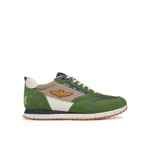 Sneakersy Aeronautica Militare 251SC288CT3545 Khaki ze sklepu eobuwie.pl w kategorii Buty sportowe męskie - zdjęcie 182112293
