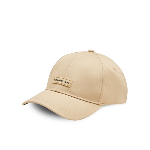 Czapka z daszkiem Calvin Klein Jeans Inst Patch Cap K50K512141 Beżowy ze sklepu eobuwie.pl w kategorii Czapki z daszkiem męskie - zdjęcie 182112403