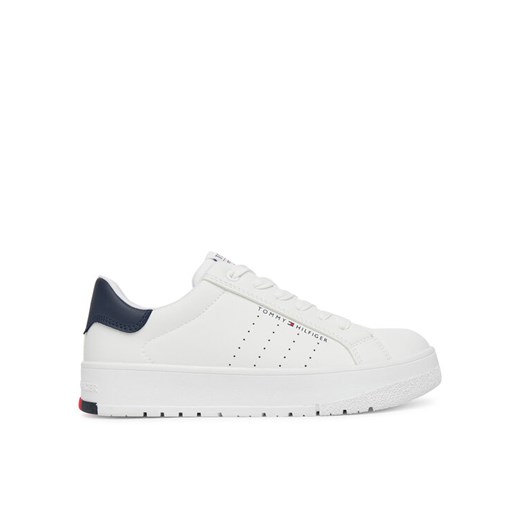 Sneakersy Tommy Hilfiger Low Cut Lace-Up Sneaker T3X9-33856-1355 S Biały ze sklepu eobuwie.pl w kategorii Buty sportowe dziecięce - zdjęcie 182112424