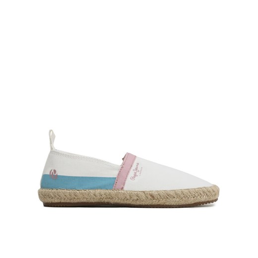 Espadryle Pepe Jeans Tourist Camp G PGS10171 Biały ze sklepu eobuwie.pl w kategorii Trampki dziecięce - zdjęcie 182112491