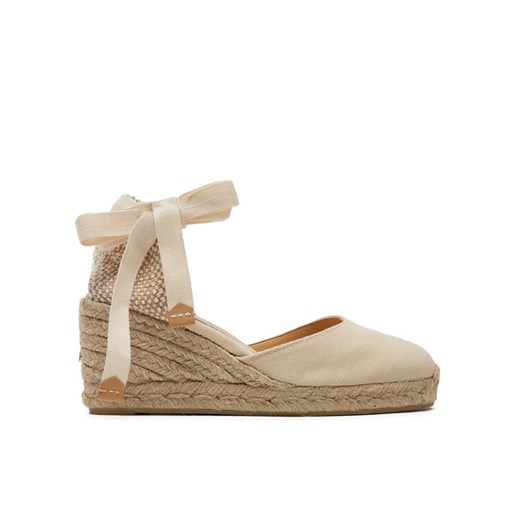 Espadryle Castañer Carina/6/001 020964 Biały ze sklepu eobuwie.pl w kategorii Espadryle damskie - zdjęcie 182112514