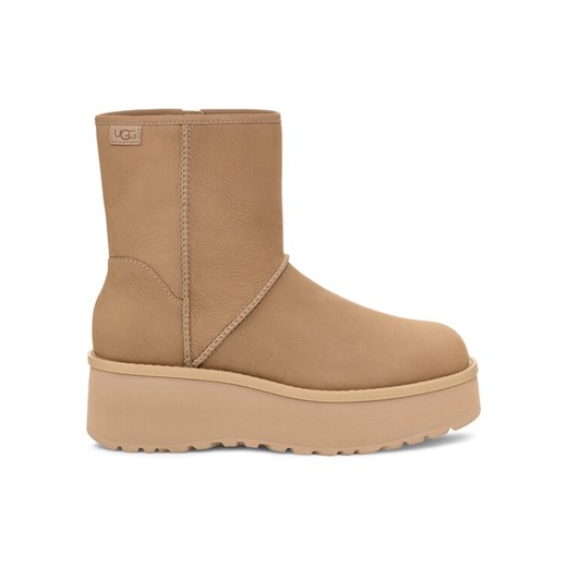 Botki Ugg W Cityfunc Mid 1163030 Beżowy ze sklepu eobuwie.pl w kategorii Botki - zdjęcie 182112534