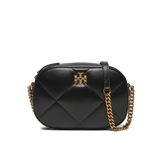 Torebka Tory Burch Kira Diamond Quilt Camera Bag 154715 Czarny ze sklepu eobuwie.pl w kategorii Listonoszki - zdjęcie 182112544