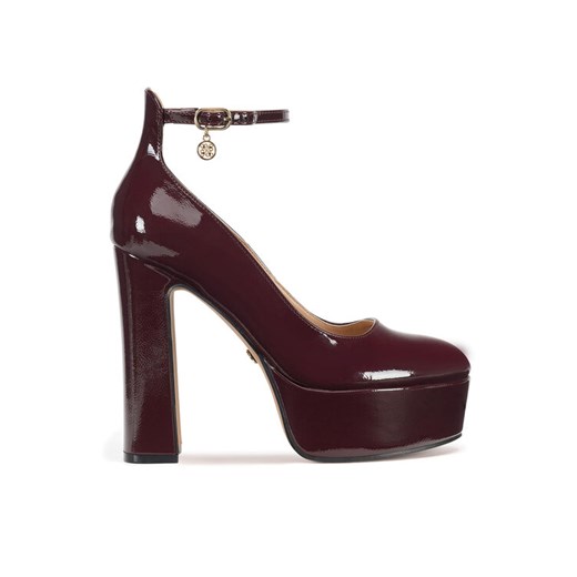Czółenka Nine West WFA3040-1 Bordowy ze sklepu eobuwie.pl w kategorii Czółenka - zdjęcie 182112572