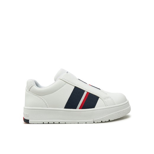 Sneakersy Tommy Hilfiger Low Cut Sneaker T3X9-33858-1355 M Biały ze sklepu eobuwie.pl w kategorii Buty sportowe dziecięce - zdjęcie 182112573