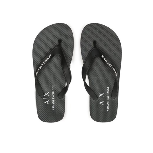 Japonki Armani Exchange XUQ002 XV676 00002 Czarny ze sklepu eobuwie.pl w kategorii Klapki męskie - zdjęcie 182112651