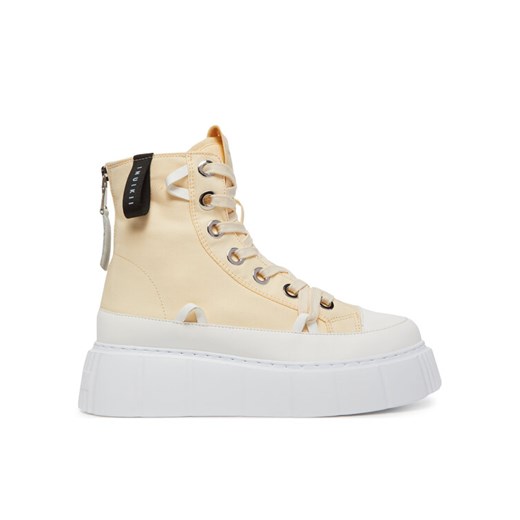 Trampki Inuikii Matilda Canvas High 30103-025 Beżowy ze sklepu eobuwie.pl w kategorii Trampki damskie - zdjęcie 182112703