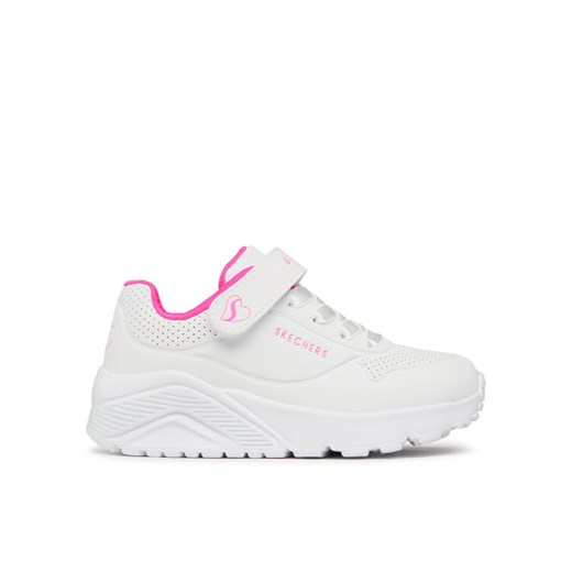 Sneakersy Skechers Uno Lite 310451L/WHP Biały ze sklepu eobuwie.pl w kategorii Buty sportowe dziecięce - zdjęcie 182112713