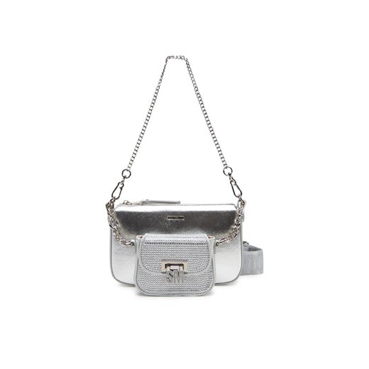 Torebka Steve Madden Bnaim-R SM13001551 Srebrny ze sklepu eobuwie.pl w kategorii Kopertówki - zdjęcie 182112774
