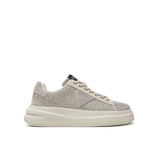 Sneakersy Guess FLPELB SUE12 Beżowy ze sklepu eobuwie.pl w kategorii Buty sportowe damskie - zdjęcie 182112780