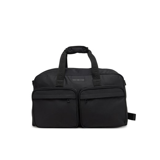 Torba Tommy Hilfiger Th Repreve Duffle AM0AM13362 Czarny ze sklepu eobuwie.pl w kategorii Torby sportowe - zdjęcie 182112820