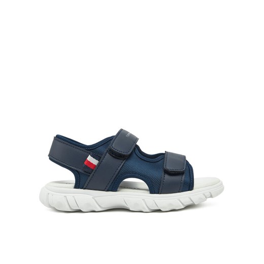 Sandały Tommy Hilfiger Velcro Sandal T1B2-33898-1591 S Granatowy ze sklepu eobuwie.pl w kategorii Sandały dziecięce - zdjęcie 182112902