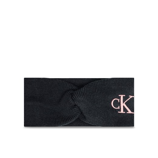 Opaska materiałowa Calvin Klein Monogram Embro K60K612658 Czarny ze sklepu eobuwie.pl w kategorii Opaski do włosów - zdjęcie 182112914