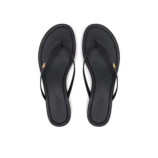 Japonki LAUREN RALPH LAUREN Raquel 802953931001 Czarny ze sklepu eobuwie.pl w kategorii Klapki damskie - zdjęcie 182112934