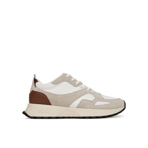 Sneakersy BOSS Jonah 50542119 Beżowy ze sklepu eobuwie.pl w kategorii Buty sportowe męskie - zdjęcie 182113012