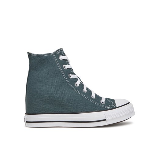 Trampki Converse Chuck Taylor All Star Wedge A13841C Zielony ze sklepu eobuwie.pl w kategorii Trampki damskie - zdjęcie 182113333