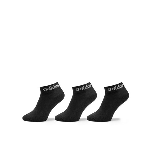 Skarpety Niskie Unisex adidas Linear Ankle Socks Cushioned Socks 3 Pairs IC1303 Czarny ze sklepu eobuwie.pl w kategorii Skarpetki męskie - zdjęcie 182113420