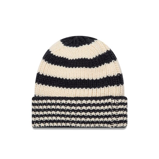 Czapka New Era Ne Stripe Knit Bean 60565460 Czarny ze sklepu eobuwie.pl w kategorii Czapki zimowe damskie - zdjęcie 182113550