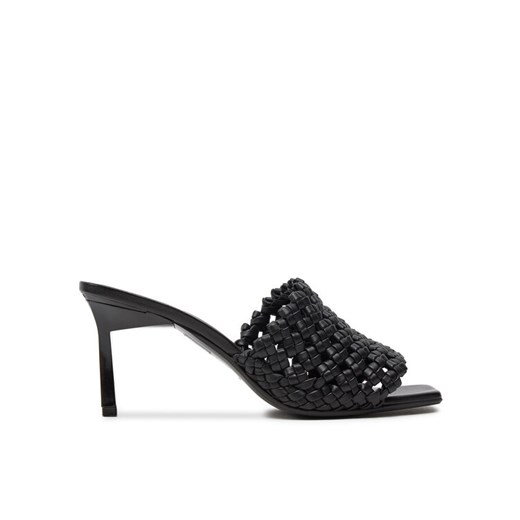 Klapki Calvin Klein Heel Mule Sandal 70 Latt HW0HW02144 Czarny Calvin Klein 41 eobuwie.pl