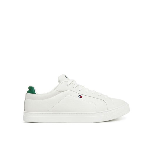 Sneakersy Tommy Hilfiger Icon Court Pinperf Lth FM0FM05483 Biały ze sklepu eobuwie.pl w kategorii Buty sportowe męskie - zdjęcie 182113630