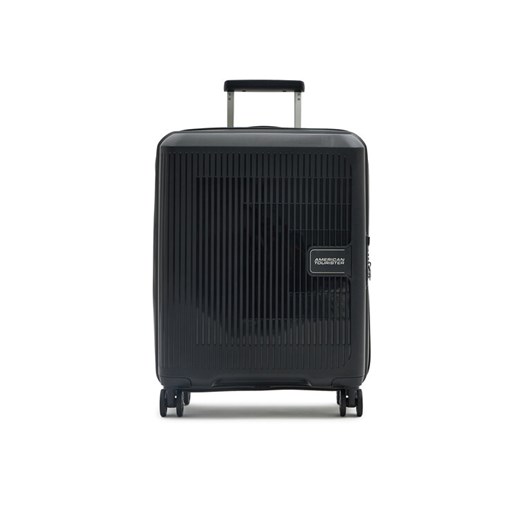 Walizka kabinowa American Tourister Aerostep 146819-1041-1INU Czarny ze sklepu eobuwie.pl w kategorii Walizki - zdjęcie 182113643