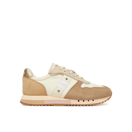 Sneakersy Blauer S5MELROSE02 Beżowy ze sklepu eobuwie.pl w kategorii Buty sportowe damskie - zdjęcie 182113883