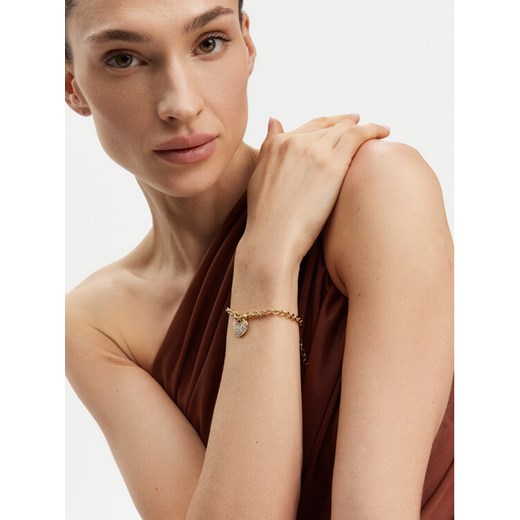 Bransoletka Guess JUBB05 214JW Złoty ze sklepu eobuwie.pl w kategorii Bransoletki - zdjęcie 182114024