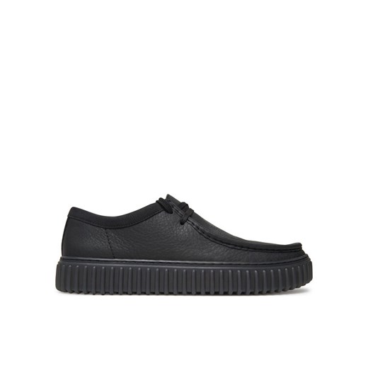 Półbuty Clarks Torhill Lo 26181385 Czarny ze sklepu eobuwie.pl w kategorii Półbuty męskie - zdjęcie 182114084