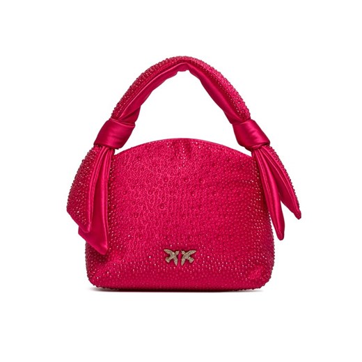 Torebka PINKO Knots Mini Pouch PE 24 PLTT 102770 A1KJ Czerwony ze sklepu eobuwie.pl w kategorii Kuferki - zdjęcie 182114190